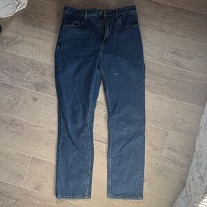 Abercrombie & Fitch Ankle Straight Blue Jeans